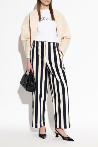 Jacquemus NAVY BLUE "Parasol" trousers 2