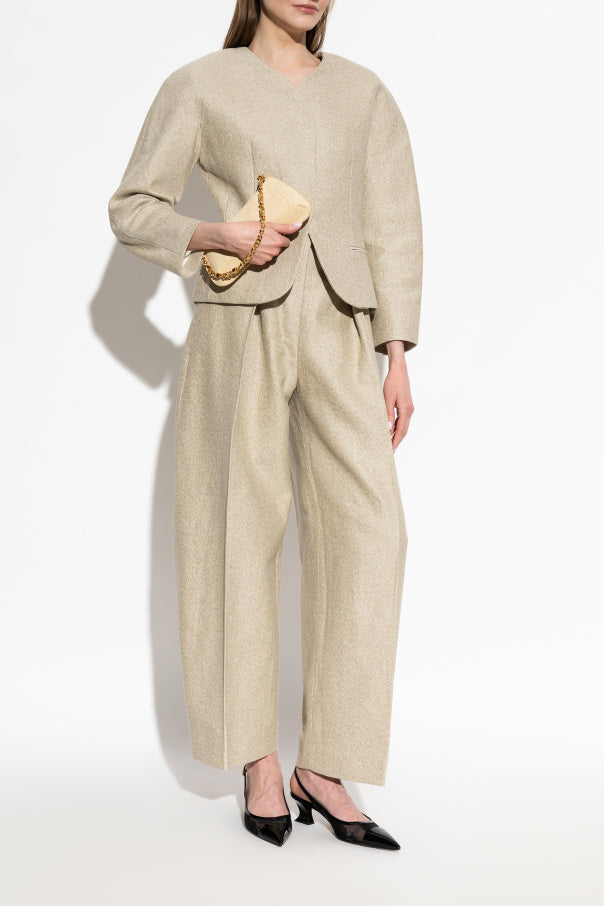 Jacquemus beige "Ovalo" trousers 2