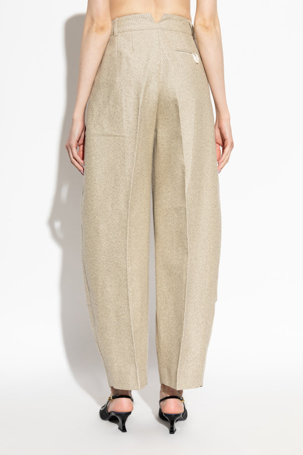 Jacquemus beige "Ovalo" trousers 4