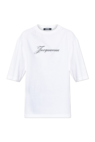 Jacquemus WHITE T-shirt with printed logo 1