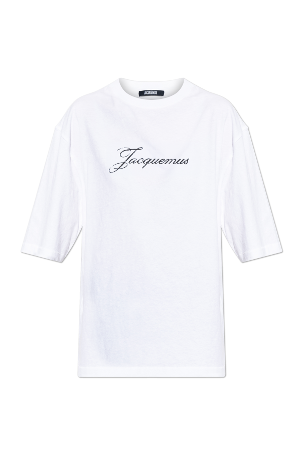 Jacquemus WHITE T-shirt with printed logo 1
