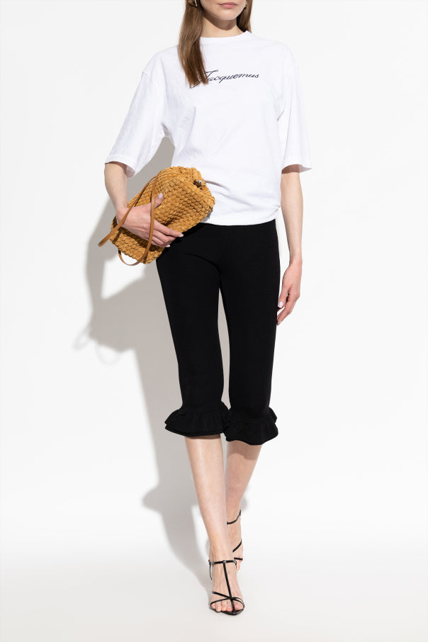 Jacquemus WHITE T-shirt with printed logo 2