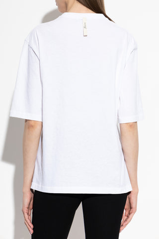 Jacquemus WHITE T-shirt with printed logo 4