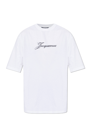 Jacquemus WHITE T-shirt with printed logo 1