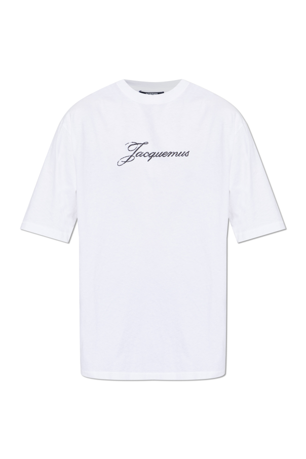 Jacquemus WHITE T-shirt with printed logo 1