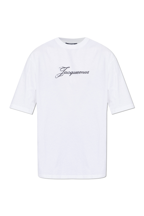 Jacquemus WHITE T-shirt with printed logo 1