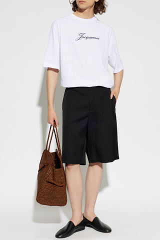 Jacquemus WHITE T-shirt with printed logo 2