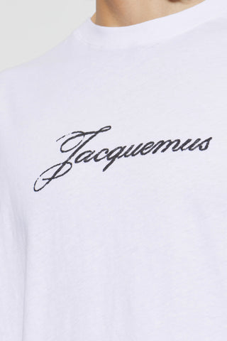 Jacquemus WHITE T-shirt with printed logo 5