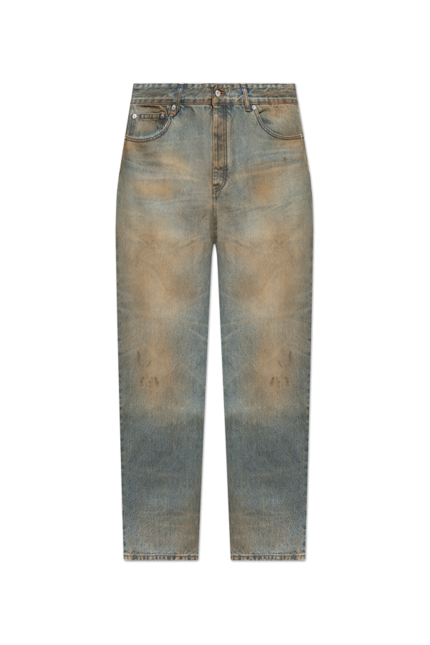 Jacquemus BLUE Trousers with ‘vintage’ effect 1