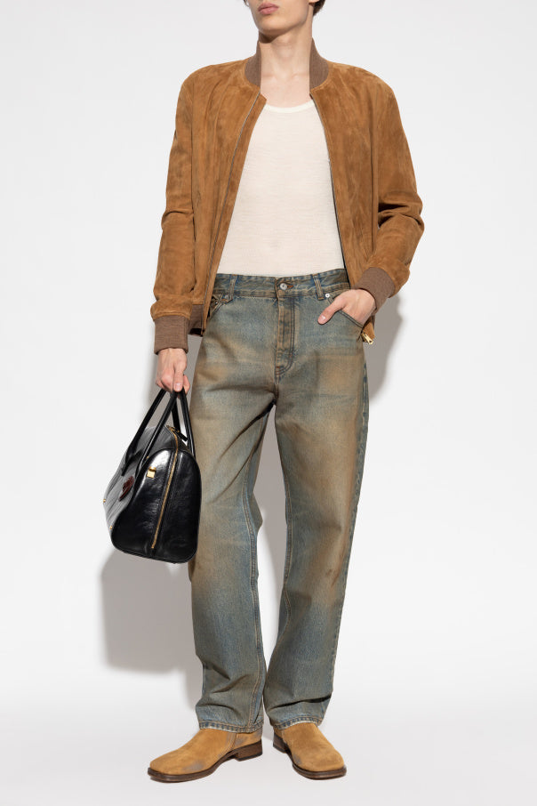 Jacquemus BLUE Trousers with ‘vintage’ effect 2