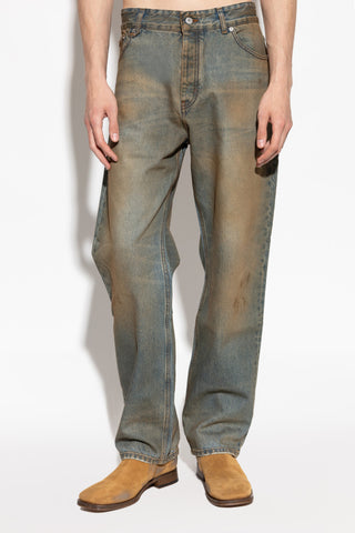 Jacquemus BLUE Trousers with ‘vintage’ effect 3