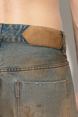 Jacquemus BLUE Trousers with ‘vintage’ effect 5