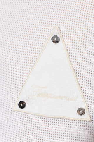 Jacquemus WHITE Polo 'Voilier' 5