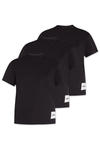 JIL SANDER+ BLACK T-shirt 3-pack 1