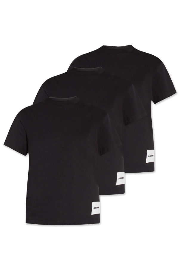 JIL SANDER+ BLACK T-shirt 3-pack 1