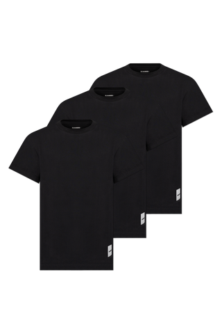 JIL SANDER+ BLACK Branded T-shirt 3-pack 1