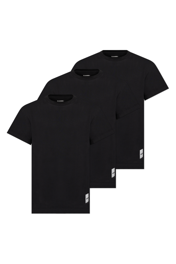 JIL SANDER+ BLACK Branded T-shirt 3-pack 1