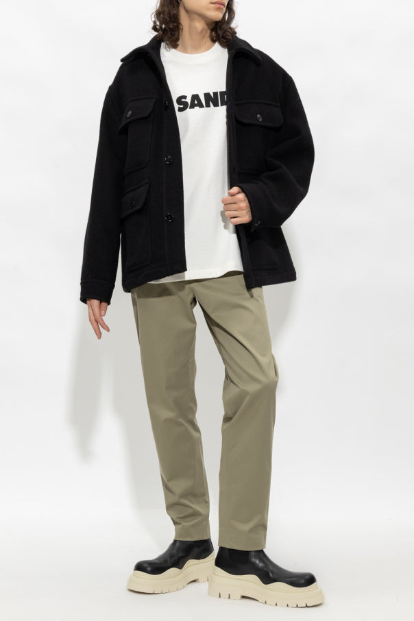 JIL SANDER WHITE T-shirt with logo 2