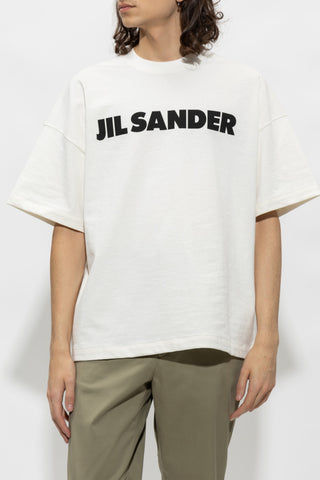 JIL SANDER WHITE T-shirt with logo 3