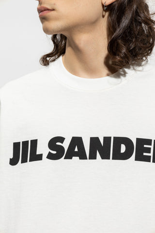 JIL SANDER WHITE T-shirt with logo 5