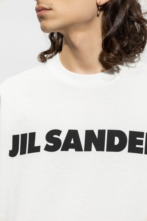 JIL SANDER WHITE T-shirt with logo 5
