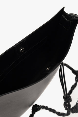 JIL SANDER BLACK ‘Tangle Medium’ shoulder bag 5