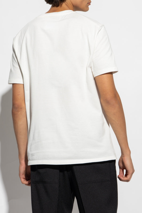 JIL SANDER+ cream Cotton T-shirt with a logo 4