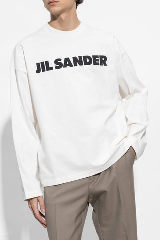 JIL SANDER WHITE T-shirt with logo 3