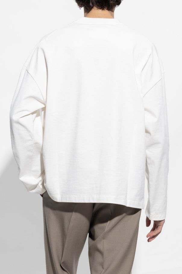 JIL SANDER WHITE T-shirt with logo 4
