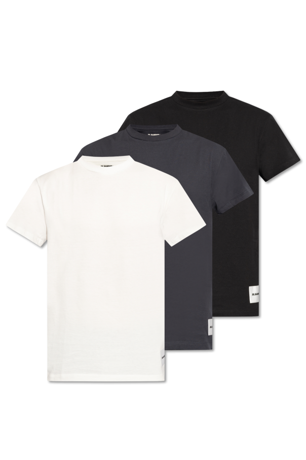 JIL SANDER+ MULTICOLOUR Branded T-shirt three-pack 1