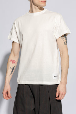 JIL SANDER+ MULTICOLOUR Branded T-shirt three-pack 3