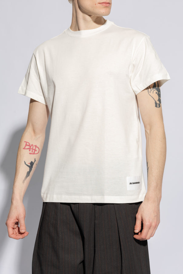 JIL SANDER+ MULTICOLOUR Branded T-shirt three-pack 3