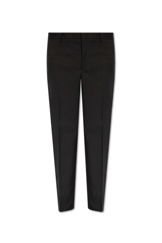 JIL SANDER BLACK Pleat-front trousers 1