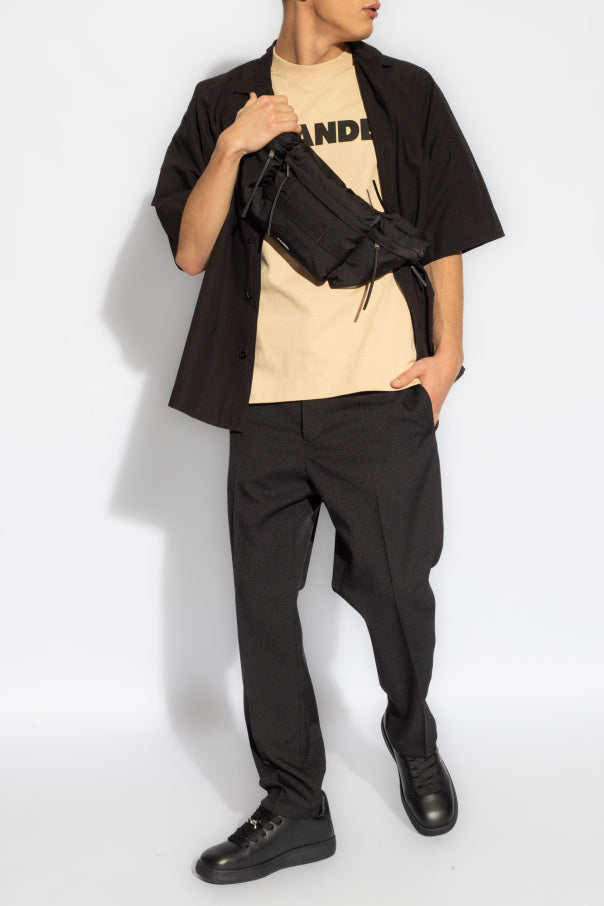 JIL SANDER BLACK Pleat-front trousers 2