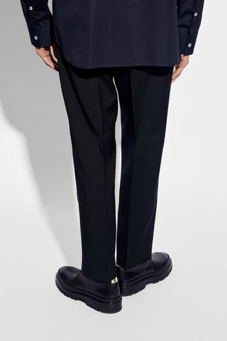 JIL SANDER BLACK Wool trousers 4