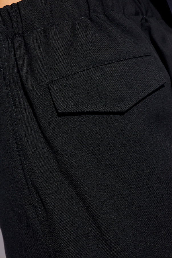 JIL SANDER BLACK Wool trousers 5