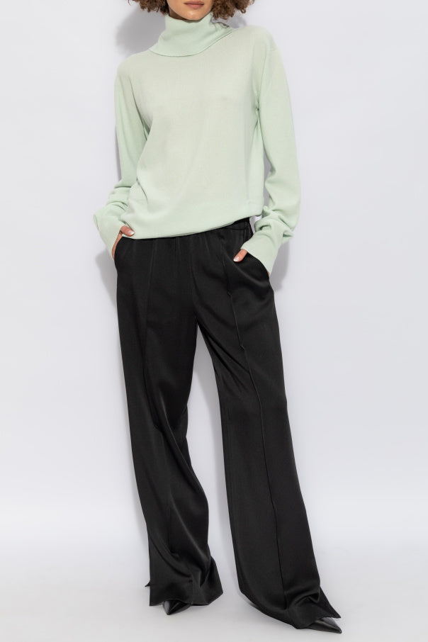JIL SANDER BLACK JIL SANDER Pleated Trousers 2