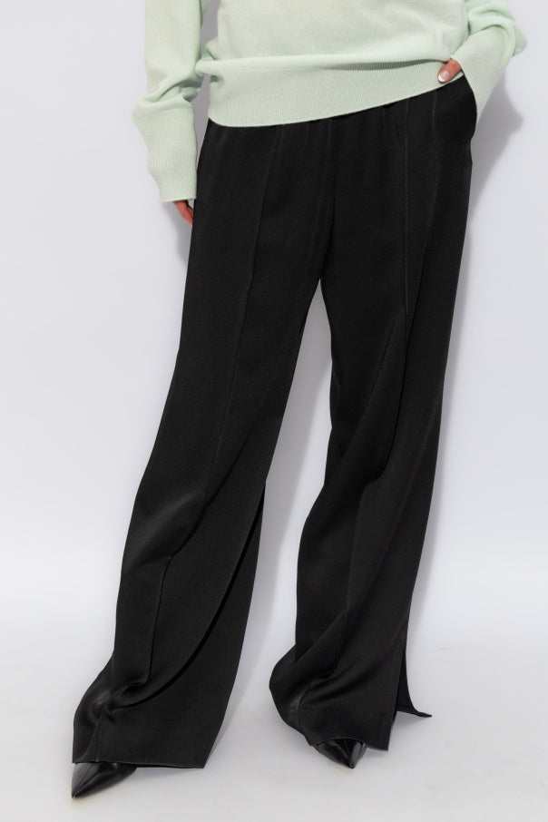 JIL SANDER BLACK JIL SANDER Pleated Trousers 3