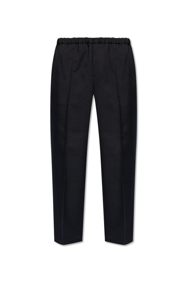 JIL SANDER NAVY BLUE Pants with pockets 1
