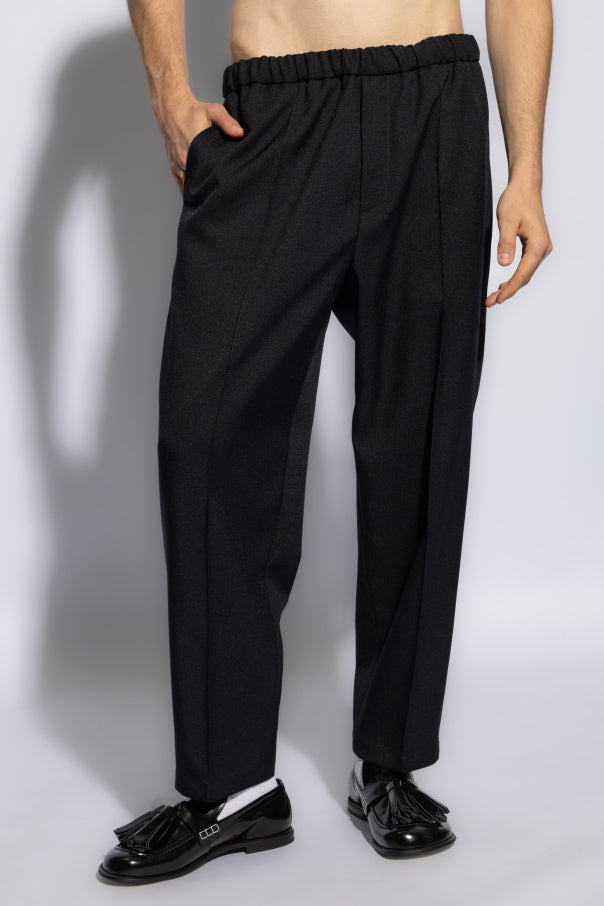 JIL SANDER NAVY BLUE Pants with pockets 3