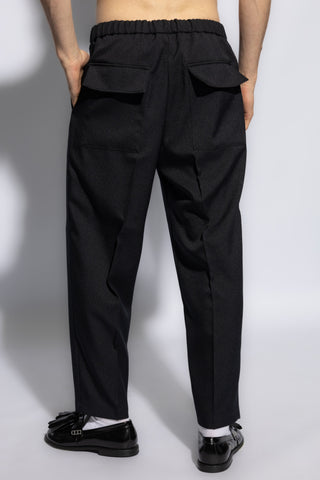 JIL SANDER NAVY BLUE Pants with pockets 4