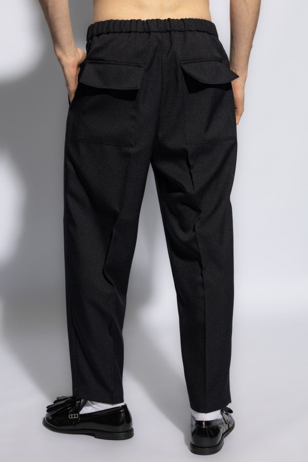 JIL SANDER NAVY BLUE Pants with pockets 4