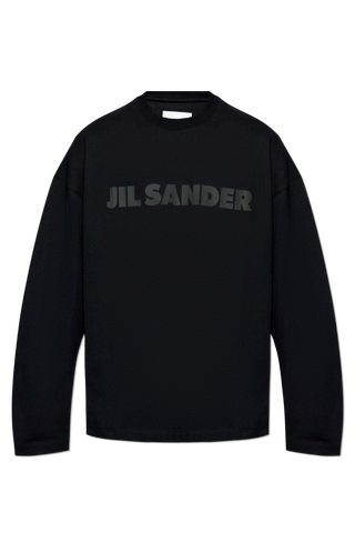 JIL SANDER BLACK T-shirt with logo 1