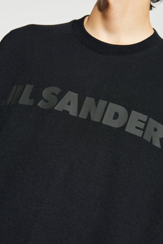 JIL SANDER BLACK T-shirt with logo 5