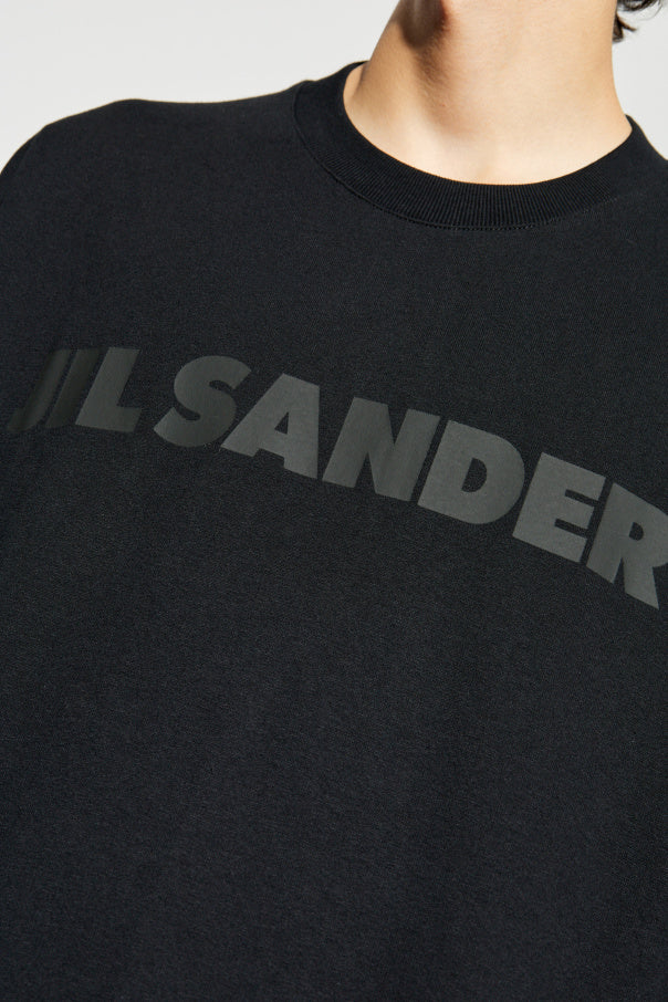 JIL SANDER BLACK T-shirt with logo 5