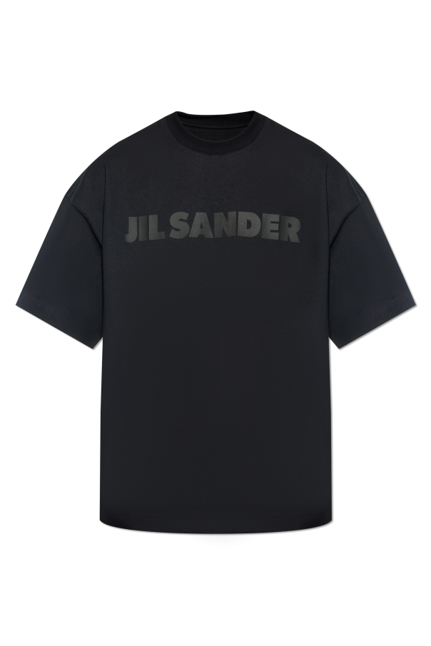 JIL SANDER BLACK T-shirt with logo 1