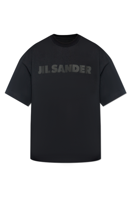 JIL SANDER BLACK T-shirt with logo 1