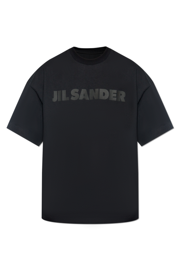 JIL SANDER BLACK T-shirt with logo 1