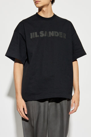 JIL SANDER BLACK T-shirt with logo 3