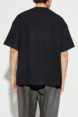 JIL SANDER BLACK T-shirt with logo 4